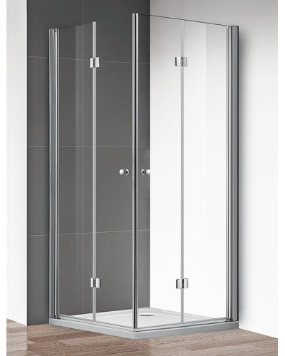 Душевой уголок Cezares Eco 80x80 ECO-O-AS-2-80-C-Cr профиль Хром стекло прозрачное