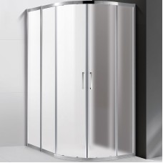 Душевой уголок Cezares Molveno 120x100 MOLVENO-RH-2-120/100-P-Cr профиль Хром стекло рифленое