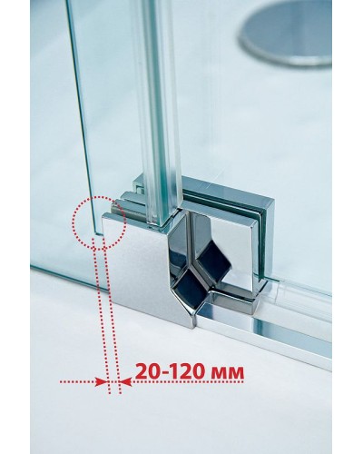 Душевой уголок Cezares Slider 100x90 SLIDER-AH-1-90-90/100-C-Cr профиль Хром стекло прозрачное