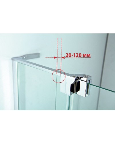 Душевой уголок Cezares Slider 100x90 SLIDER-AH-1-90-90/100-C-Cr профиль Хром стекло прозрачное