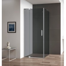 Душевой уголок Cezares Slider 80x100 SLIDER-AH-1-100-70/80-GRIGIO-Cr профиль Хром стекло серое