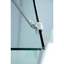 Душевой уголок Cezares Slider 80x100 SLIDER-AH-1-100-70/80-GRIGIO-Cr профиль Хром стекло серое