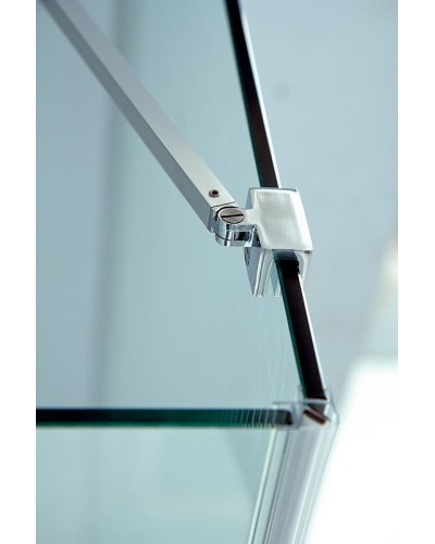 Душевой уголок Cezares Slider 80x100 SLIDER-AH-1-100-70/80-GRIGIO-Cr профиль Хром стекло серое