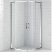 Душевой уголок Cezares Eco 100x100 ECO-O-A-2-100-C-Cr профиль Хром стекло прозрачное