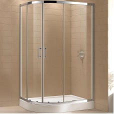 Душевой уголок Cezares Eco 120x100 ECO-O-RH-2-120/100-C-Cr профиль Хром стекло прозрачное