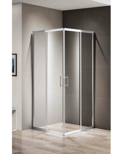 Душевой уголок Cezares Momento 80x80 MOMENTO-A-2-80-C-Cr профиль Хром стекло прозрачное