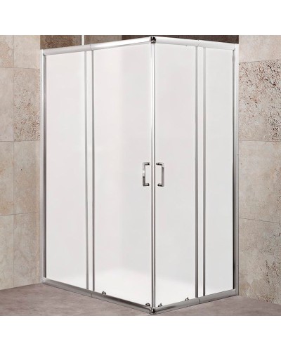 Душевой уголок BelBagno Unique 115x90 UNIQUE-AH-2-100/115-75/90-M-Cr профиль Хром стекло матовое
