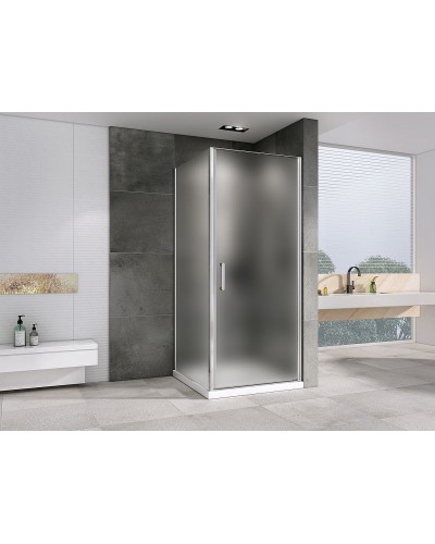 Душевой уголок Abber Sonnenstrand 90х75 AG04090M-S75M профиль Хром стекло матовое