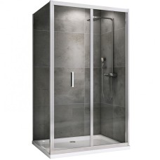 Душевой уголок Abber Sonnenstrand 100х85 AG07100-S85 профиль Хром стекло прозрачное