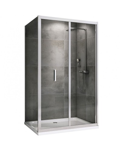 Душевой уголок Abber Sonnenstrand 100х85 AG07100-S85 профиль Хром стекло прозрачное