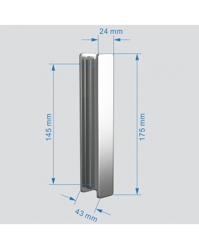 Душевой уголок Abber Sonnenstrand 110х75 AG07110-S75 профиль Хром стекло прозрачное