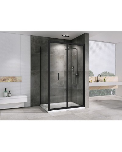 Душевой уголок Abber Sonnenstrand 100х70 AG07100B-S70B профиль Черный стекло прозрачное