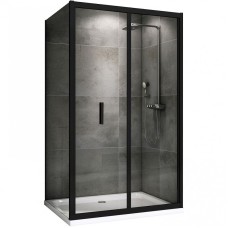 Душевой уголок Abber Sonnenstrand 100х90 AG07100B-S90B профиль Черный стекло прозрачное