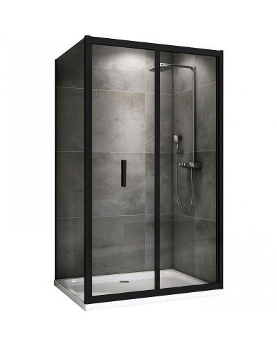 Душевой уголок Abber Sonnenstrand 100х85 AG07100B-S85B профиль Черный стекло прозрачное