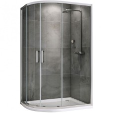 Душевой уголок Abber Schwarzer Diamant 110x90 AG01119 профиль Хром стекло прозрачное