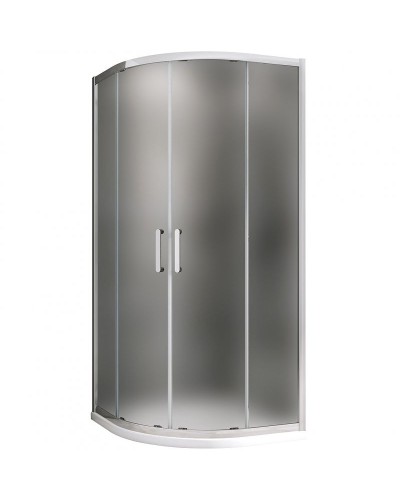 Душевой уголок Abber Schwarzer Diamant 80x80 AG01080M профиль Хром стекло матовое