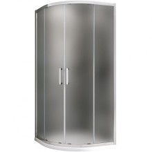 Душевой уголок Abber Schwarzer Diamant 90x90 AG01090M профиль Хром стекло матовое