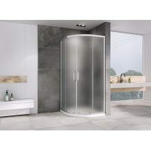 Душевой уголок Abber Schwarzer Diamant 90x90 AG01090M профиль Хром стекло матовое