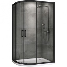 Душевой уголок Abber Schwarzer Diamant 120x80 AG01128B профиль Черный стекло прозрачное