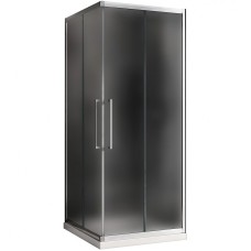 Душевой уголок Abber Schwarzer Diamant 80x80 AG02080MH профиль Хром стекло матовое