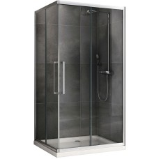 Душевой уголок Abber Schwarzer Diamant 120x80 AG02128H профиль Хром стекло прозрачное