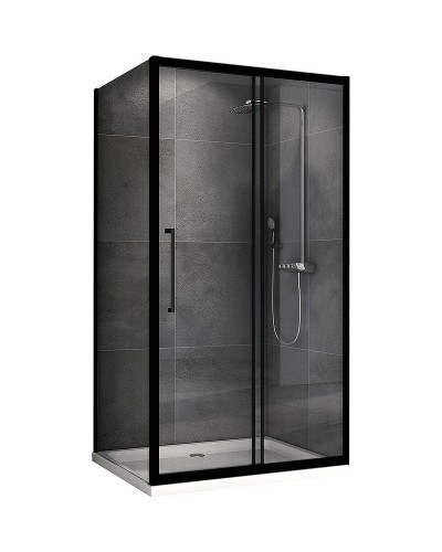 Душевой уголок Abber Schwarzer Diamant 130x85 AG30130BH-S85B профиль Черный стекло прозрачное