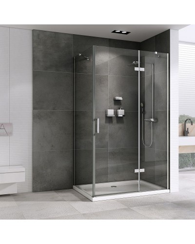 Душевой уголок Abber Zart 90x70 AG08090-S71 профиль Хром стекло прозрачное