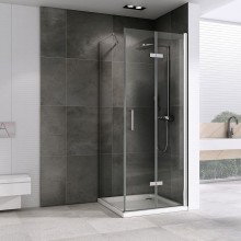 Душевой уголок Abber Zart 70x80 AG08070P-S81 профиль Хром стекло прозрачное