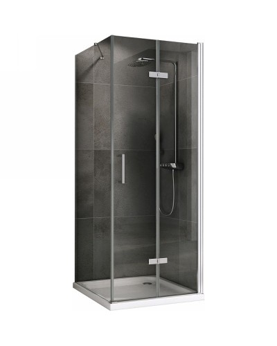 Душевой уголок Abber Zart 80x100 AG08080P-S101 профиль Хром стекло прозрачное