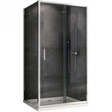 Душевой уголок Abber Schwarzer Diamant 100x100 AG301005-S1005 профиль Хром стекло прозрачное