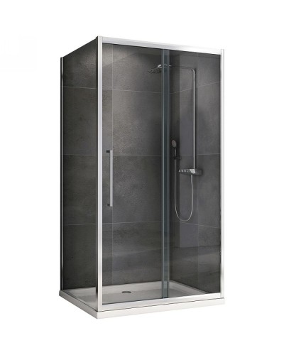 Душевой уголок Abber Schwarzer Diamant 170x85 AG30170H-S85 профиль Хром стекло прозрачное