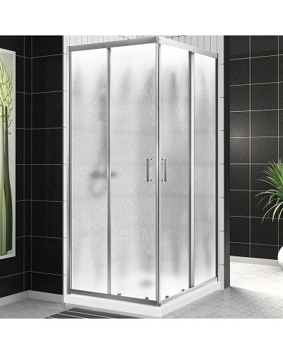 Душевой уголок BelBagno Uno 90х90 UNO-195-A-2-90-CH-CR профиль Хром стекло шиншилла