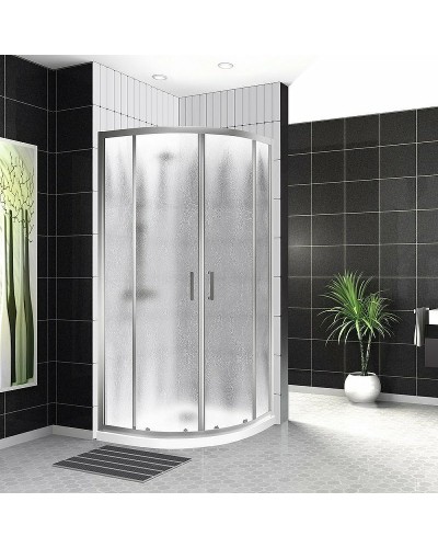 Душевой уголок BelBagno Uno 90х90 UNO-195-R-2-90-CH-CR профиль Хром стекло шиншилла