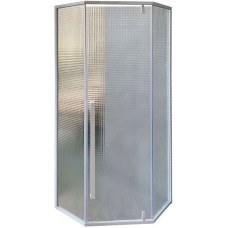 Душевой уголок Cerutti SPA 90x90 C3AWD профиль Белый стекло рифленое