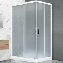 Душевой уголок Royal Bath HPD 115x90 RB11590HPD-C профиль Белый стекло матовое
