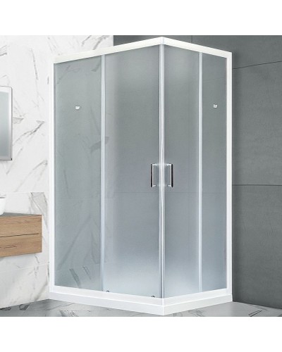 Душевой уголок Royal Bath HPD 115x90 RB11590HPD-C профиль Белый стекло матовое