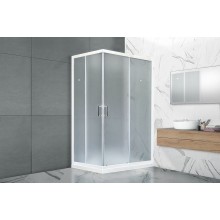 Душевой уголок Royal Bath HPD 115x80 RB11580HPD-C профиль Белый стекло матовое