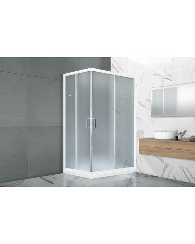 Душевой уголок Royal Bath HPD 115x80 RB11580HPD-C профиль Белый стекло матовое
