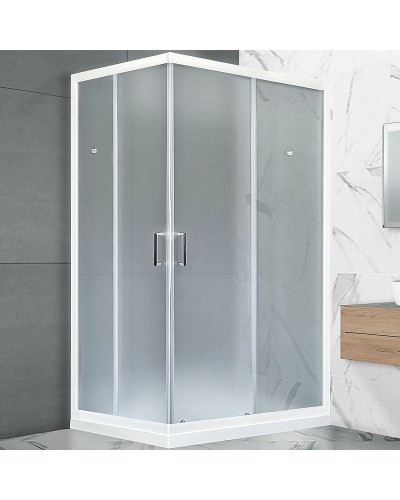 Душевой уголок Royal Bath HPD 115x80 RB11580HPD-C профиль Белый стекло матовое