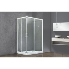 Душевой уголок Royal Bath HPD 115x80 RB11580HPD-T профиль Белый стекло прозрачное