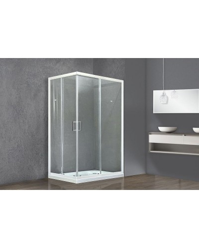 Душевой уголок Royal Bath HPD 115x80 RB11580HPD-T профиль Белый стекло прозрачное