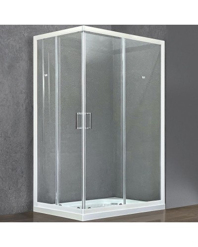 Душевой уголок Royal Bath HPD 115x80 RB11580HPD-T профиль Белый стекло прозрачное
