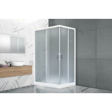 Душевой уголок Royal Bath HPD 110x80 RB8110HPD-C профиль Белый стекло матовое