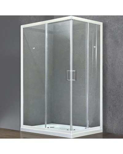 Душевой уголок Royal Bath HPD 110x80 RB8110HPD-T профиль Белый стекло прозрачное