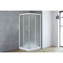 Душевой уголок Royal Bath HPD 110x100 RB1110HPD-C профиль Белый стекло матовое