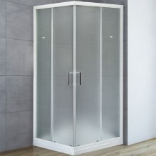 Душевой уголок Royal Bath HPD 110x100 RB1110HPD-C профиль Белый стекло матовое