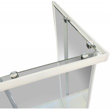 Душевой уголок Royal Bath HPD 110x100 RB1110HPD-T профиль Белый стекло прозрачное