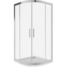 Душевой уголок Good Door Cofe R-80-C-CH 80x80 КФ00021 профиль Хром стекло прозрачное