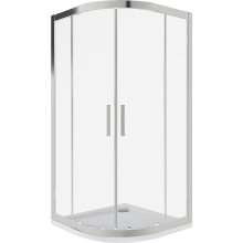 Душевой уголок Good Door Cofe R-100-C-CH 100x100 КФ00023 профиль Хром стекло прозрачное