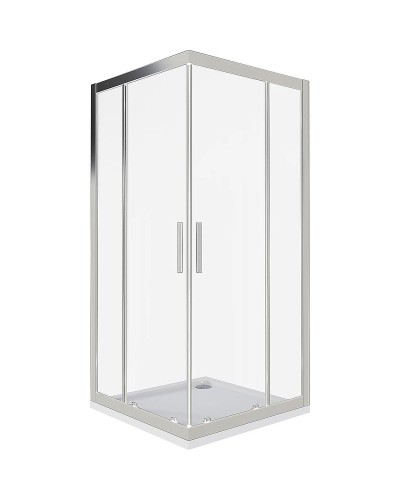Душевой уголок Good Door Cofe CR-100-C-CH 100x100 КФ00027 профиль Хром стекло прозрачное